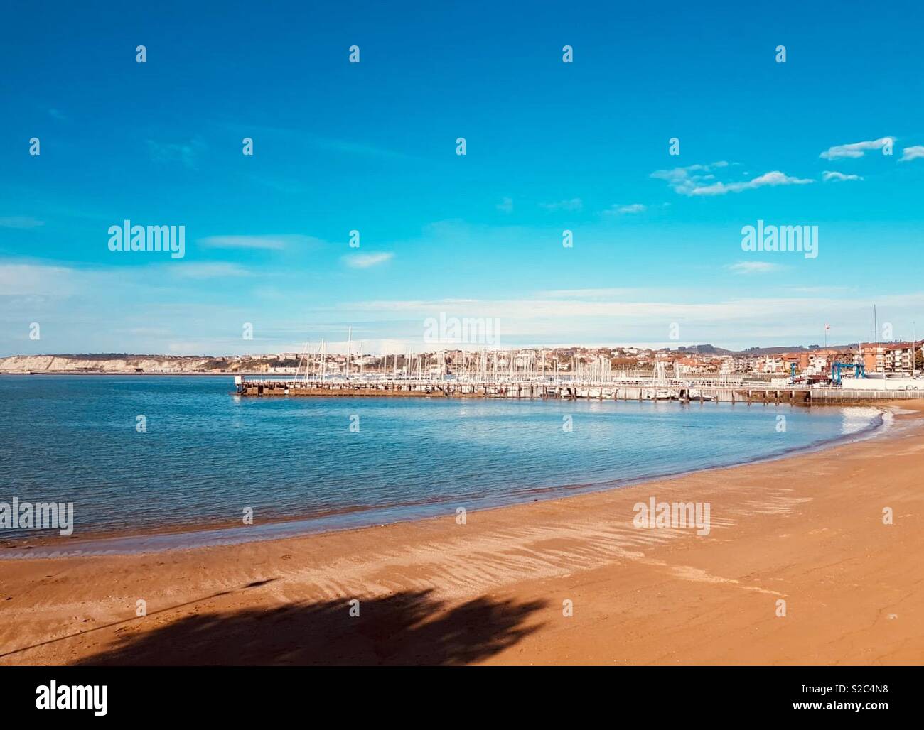 Spanish beach - Smartphone Captured Stock Image