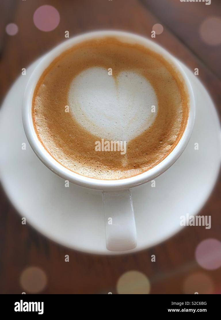 Capuccino in Singapore, and more... - Smartphone Captured Stock Image