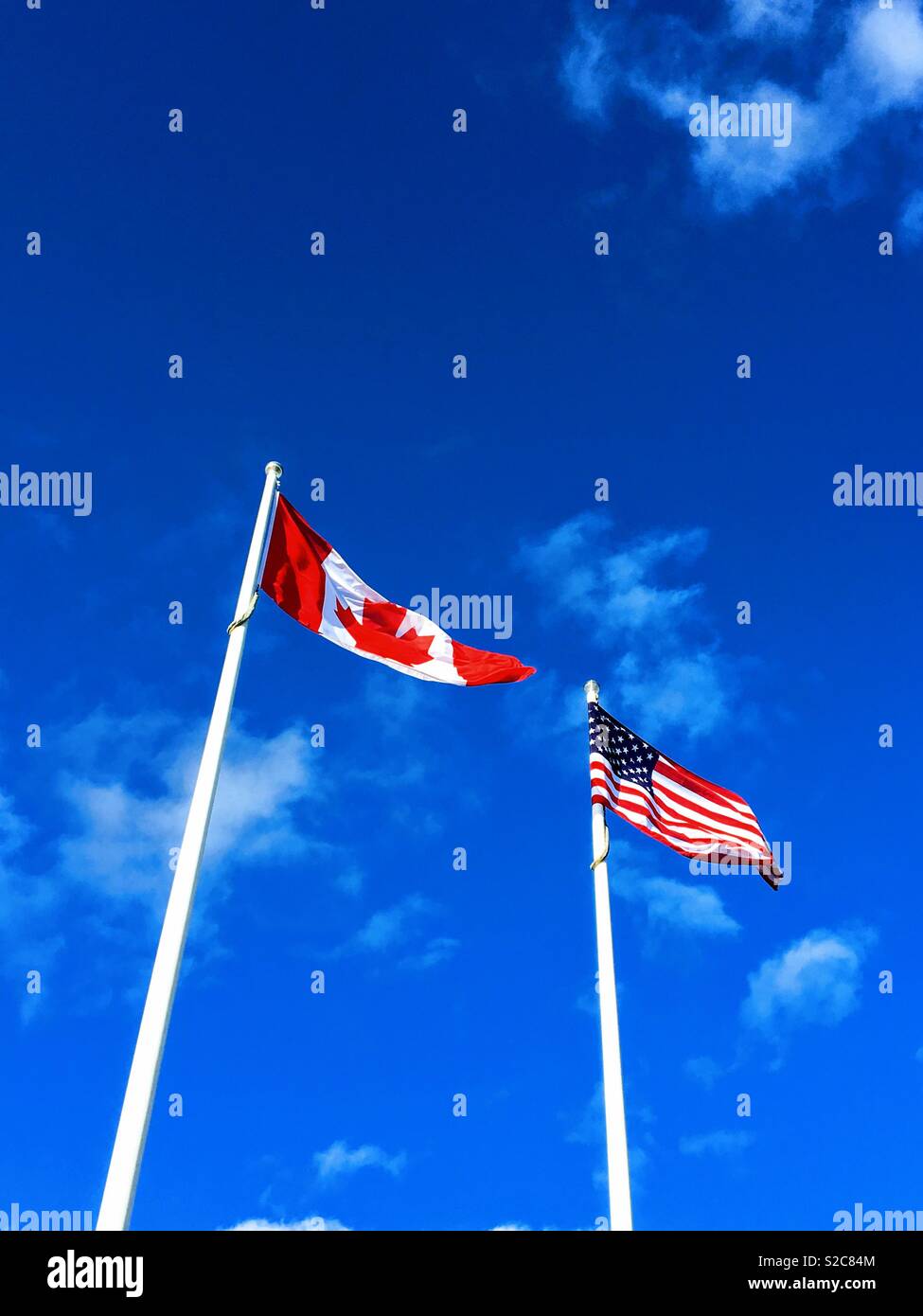 Flags of the two americas hi-res stock photography and images - Alamy
