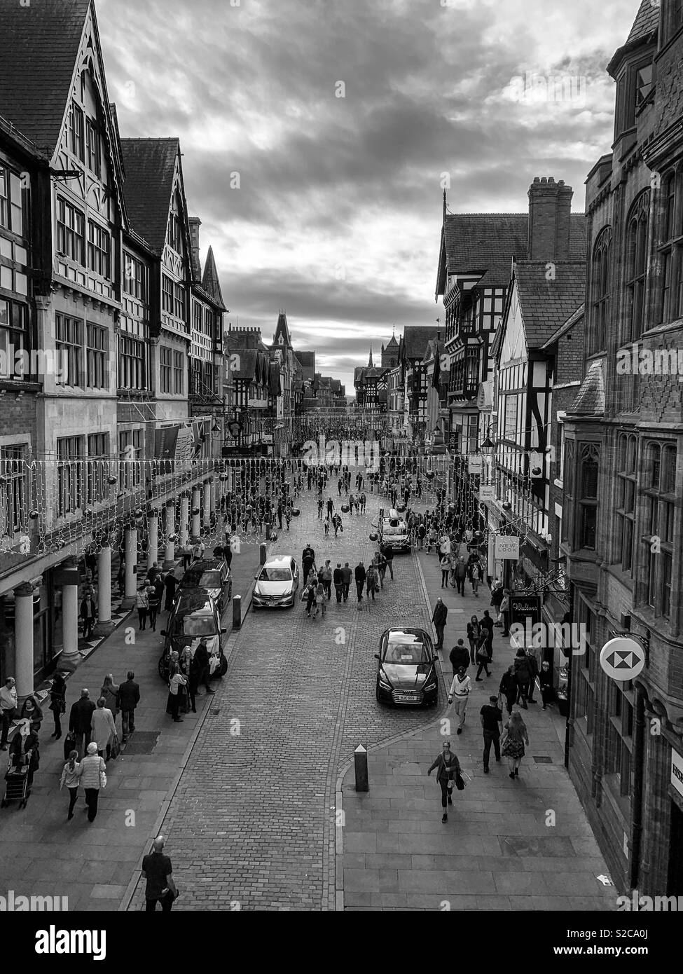 Chester high street Stock Photo Alamy