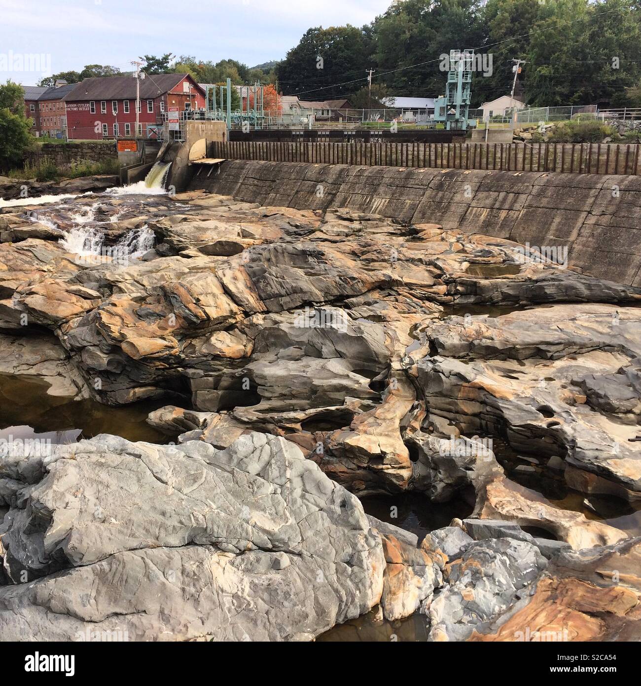 Glacial Potholes, Shelburne Falls, Massachusetts, United States Stock
