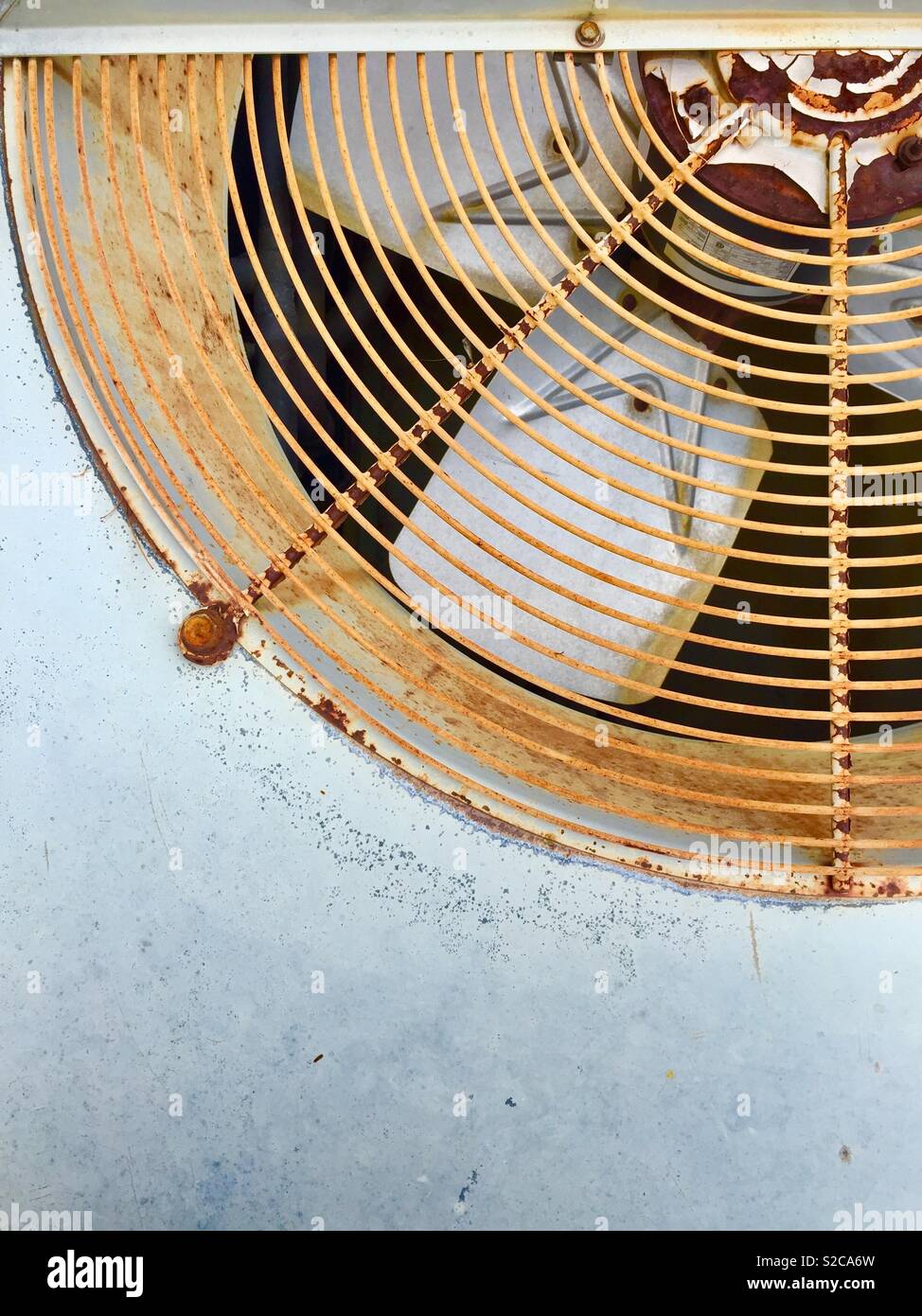 close up shot of rusty and non functional vent and fan system Stock ...