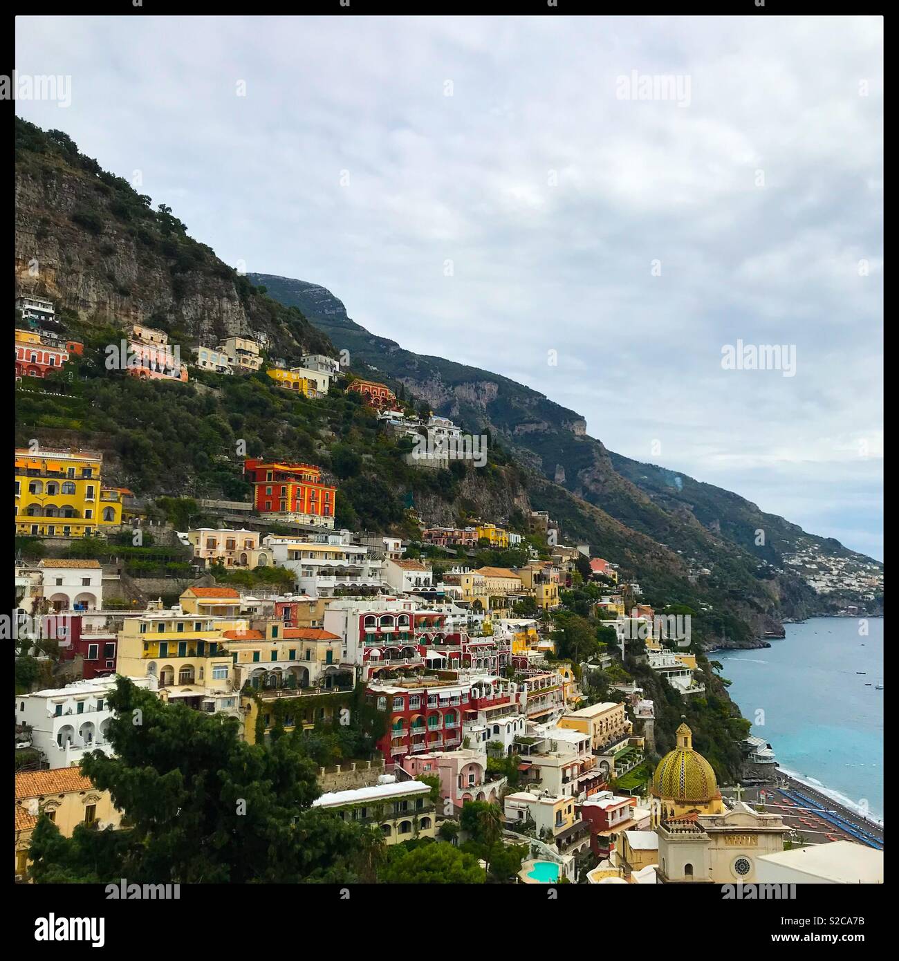 Positano, Italy - Smartphone Captured Stock Image