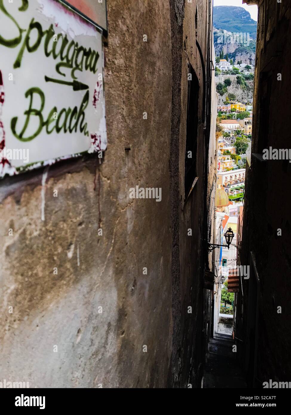 Positano, Italy - Smartphone Captured Stock Image