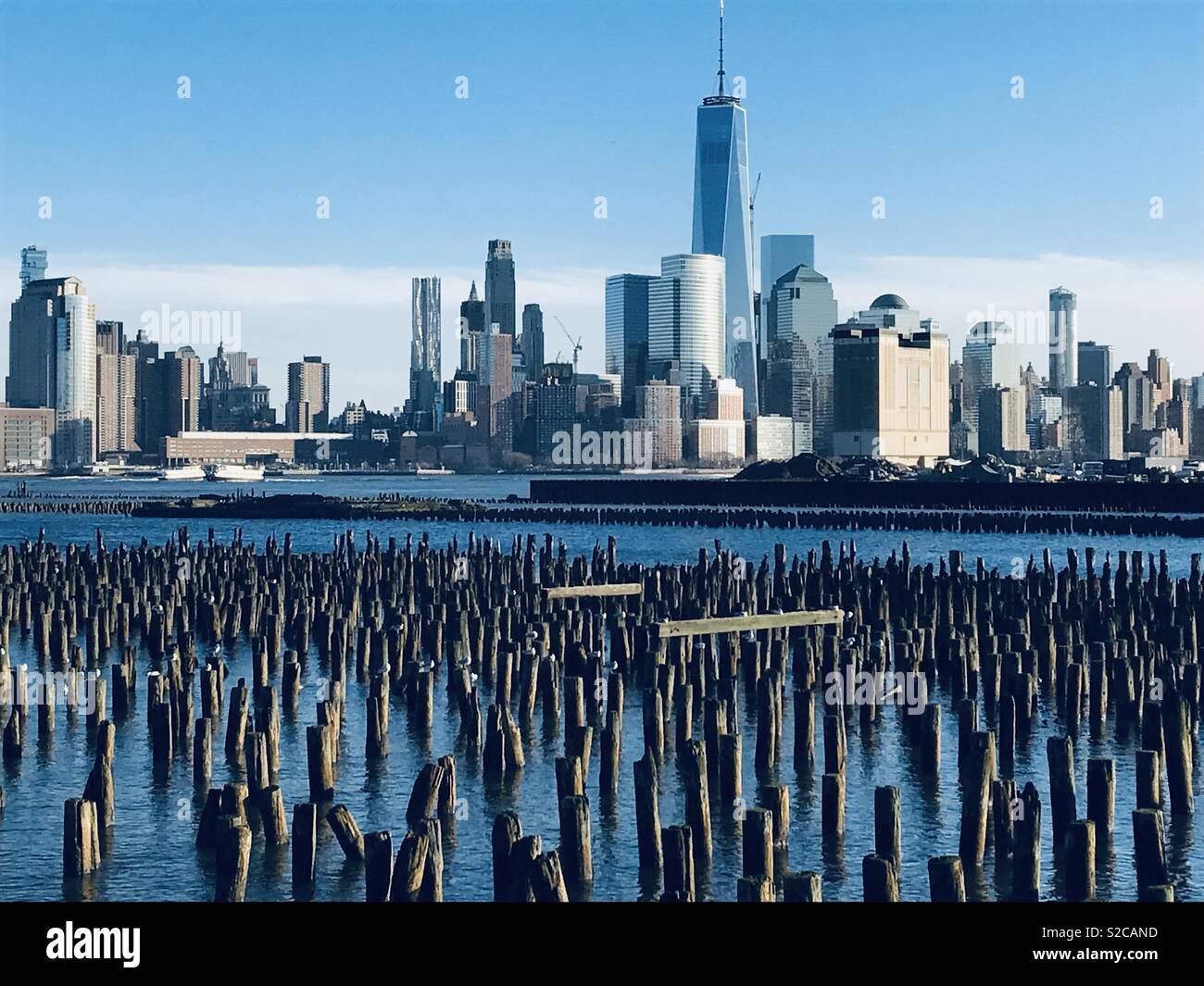 New York City skyline as viewed from Hoboken New Jersey Stock Photo - Alamy