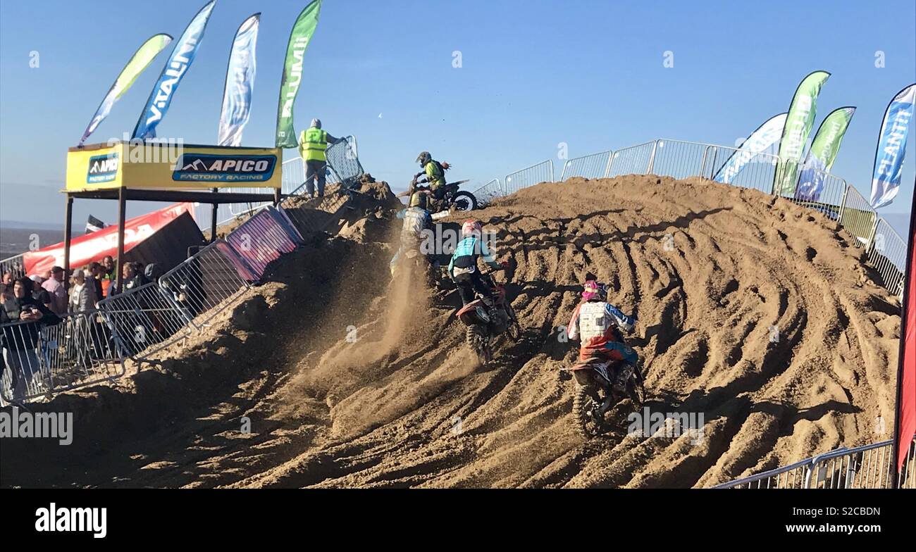 Weston beach race 2018 - Smartphone Captured Stock Image