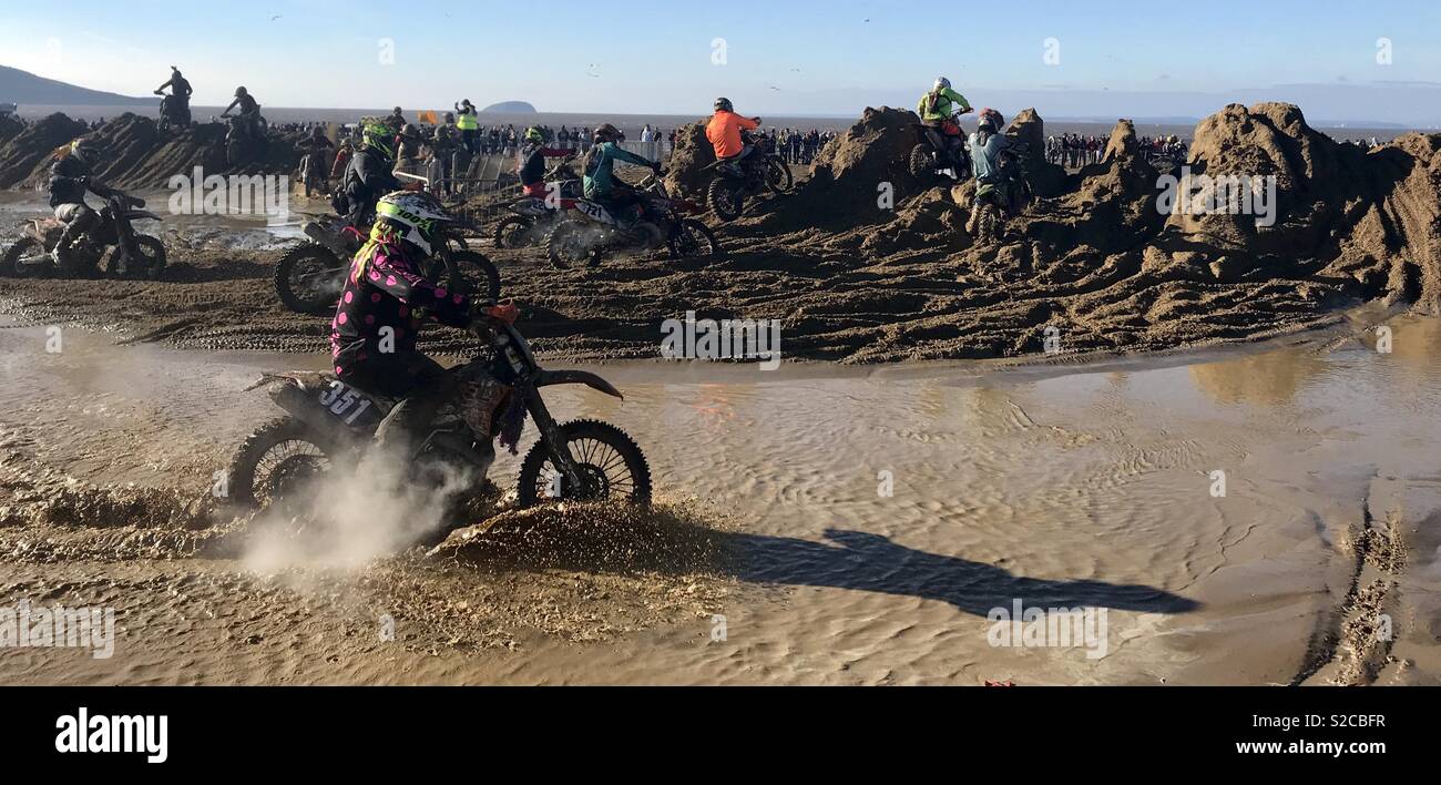 Weston beach race 2018 - Smartphone Captured Stock Image