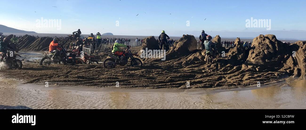 Weston beach race 2018 - Smartphone Captured Stock Image