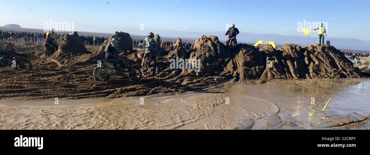 Weston beach race 2018 - Smartphone Captured Stock Image