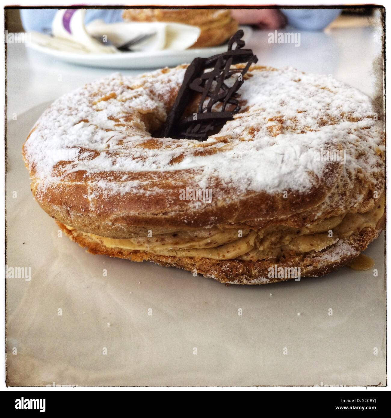 Pastry from Cassis restaurant, Cape Town, South Africa. - Smartphone Captured Stock Image