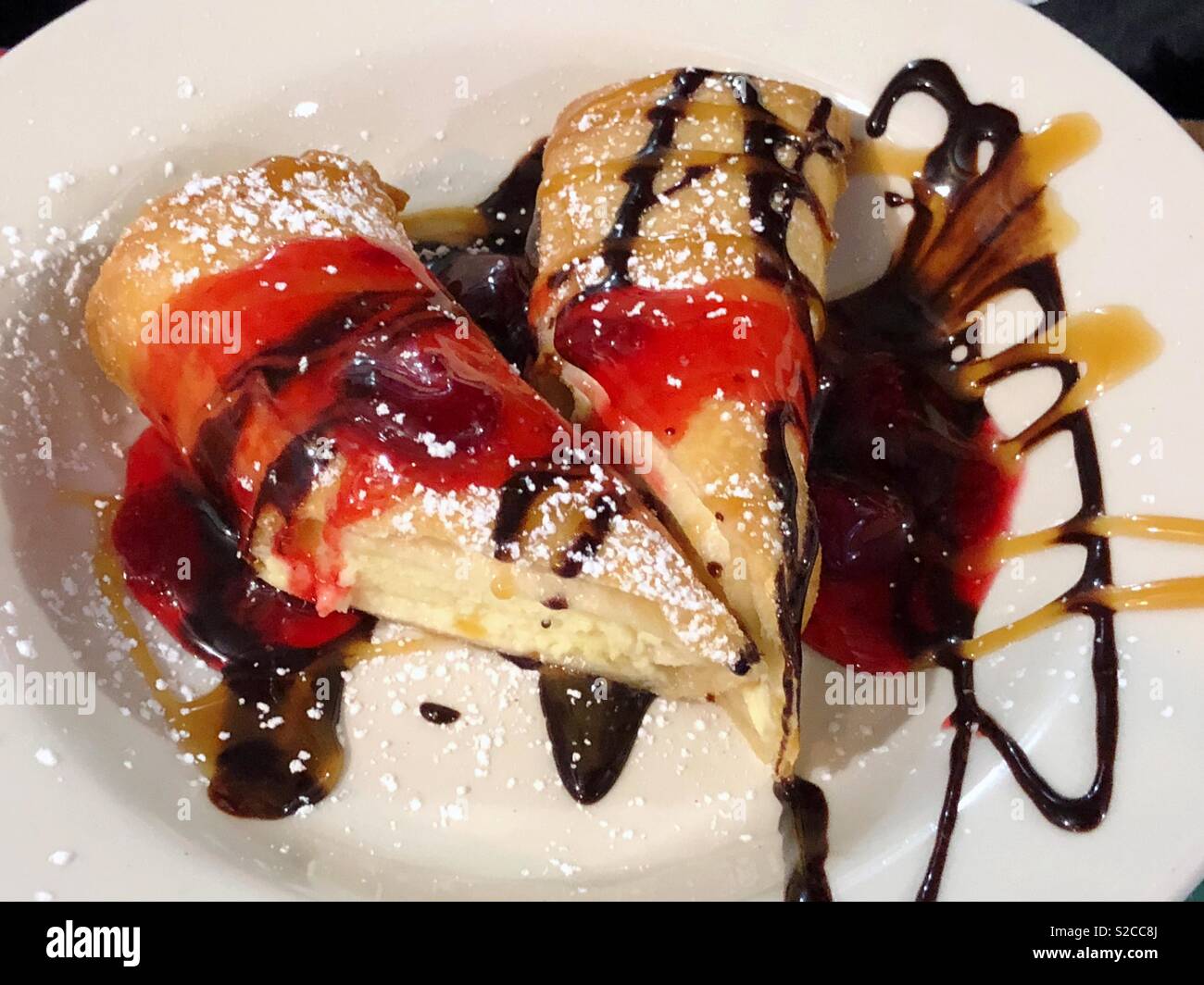 Cannoli dessert - Smartphone Captured Stock Image