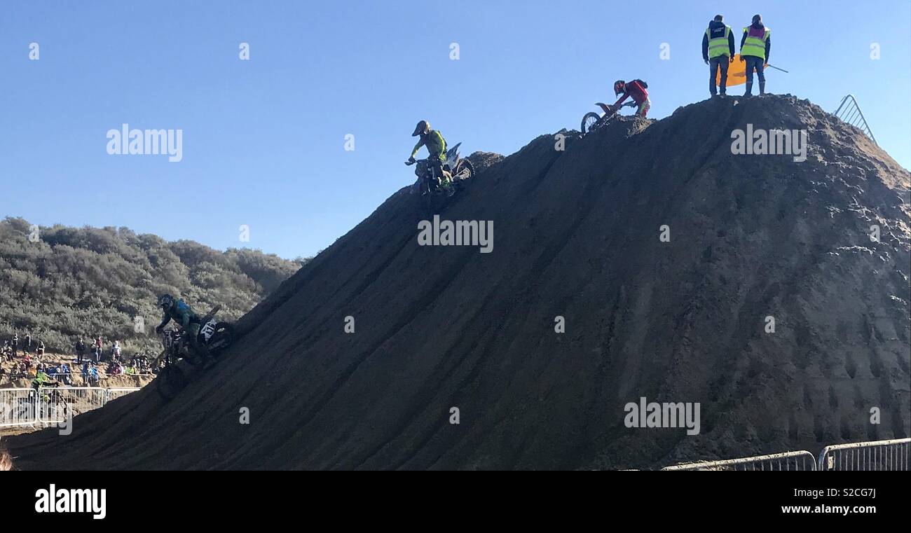 Weston beach race 2018 - Smartphone Captured Stock Image