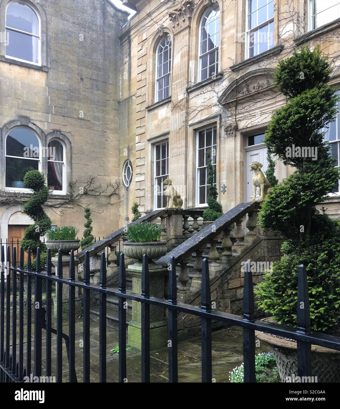 Cotswold townhouses Stock Photo
