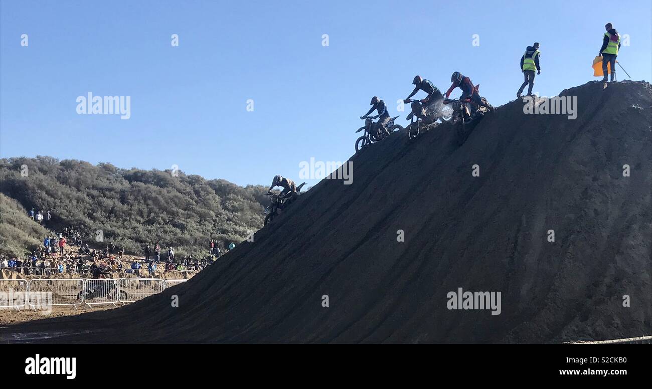 Weston beach race 2018 - Smartphone Captured Stock Image