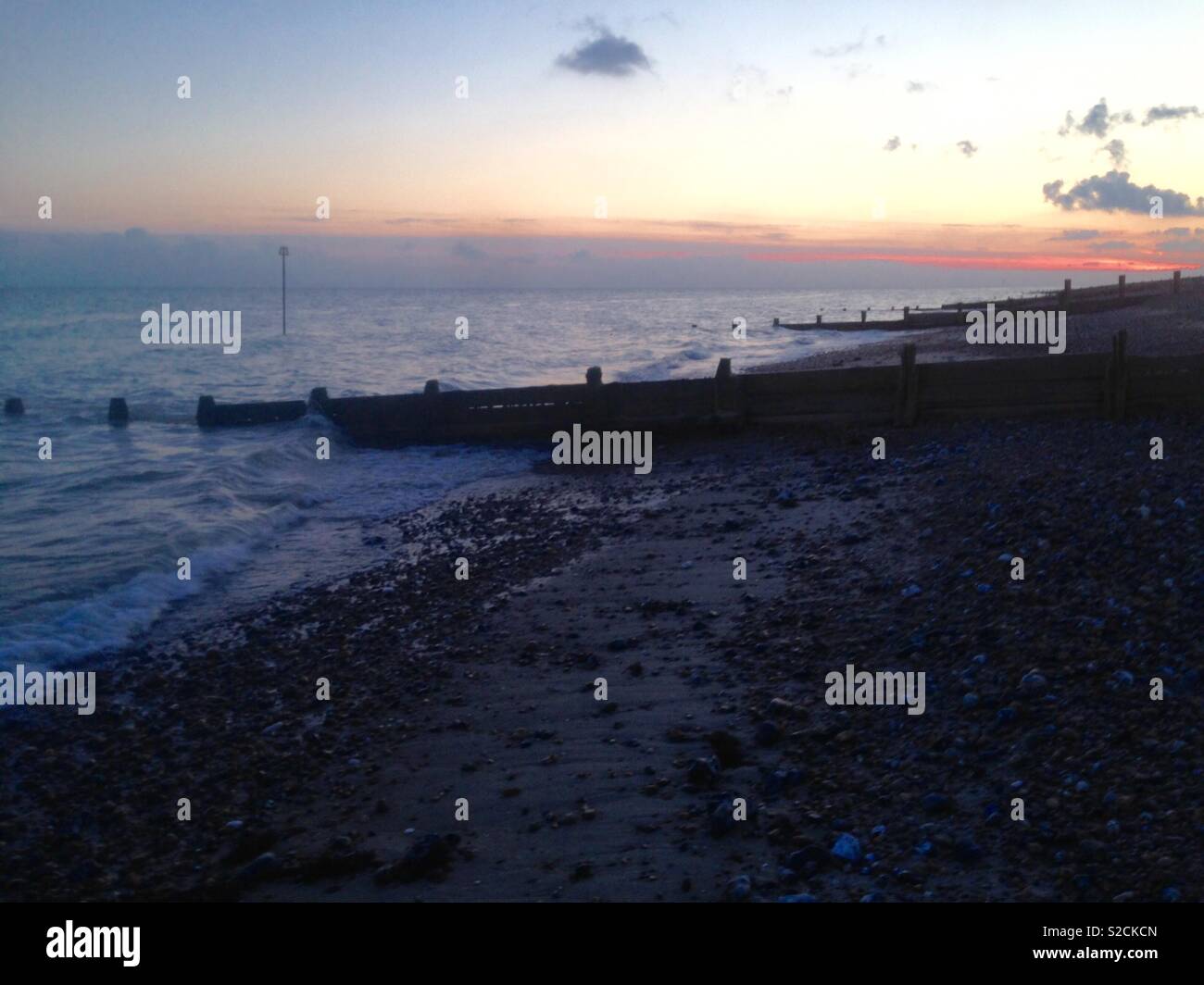 Worthing Beach Stock Photo Alamy