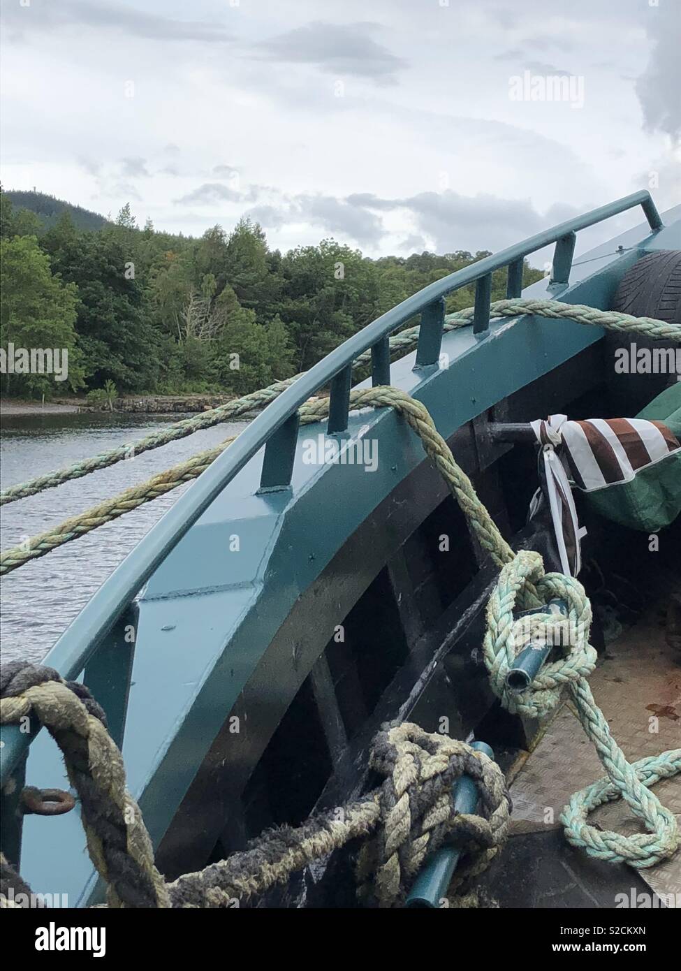 Ropes on a boat Stock Photo Alamy