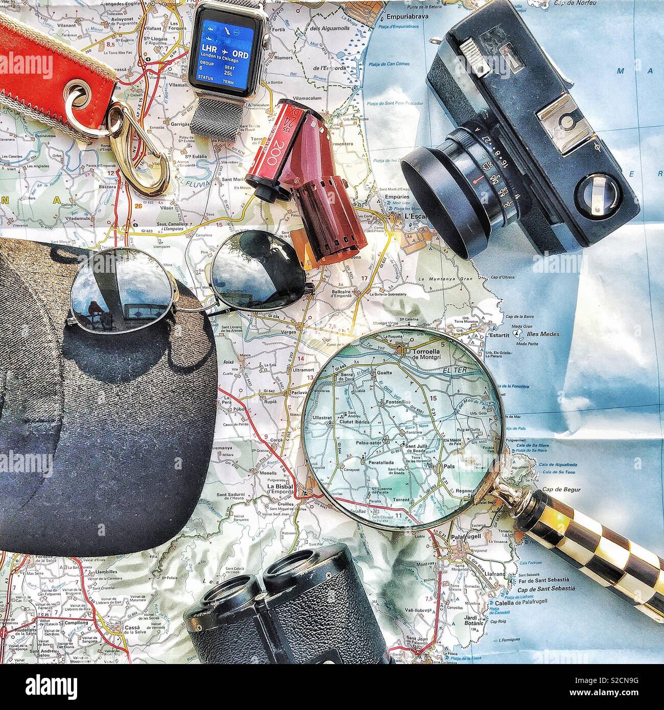 Holiday adventure. - Smartphone Captured Stock Image