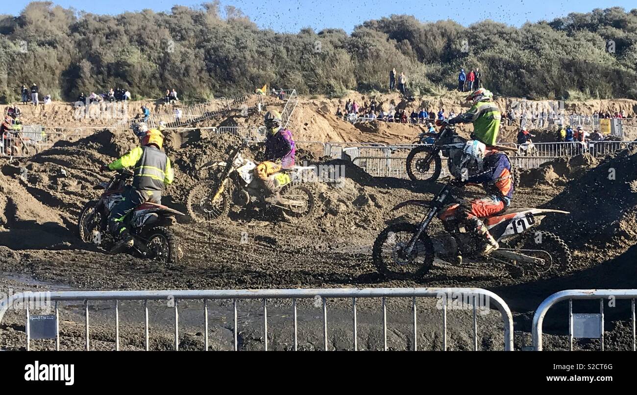 Weston beach race 2018 - Smartphone Captured Stock Image