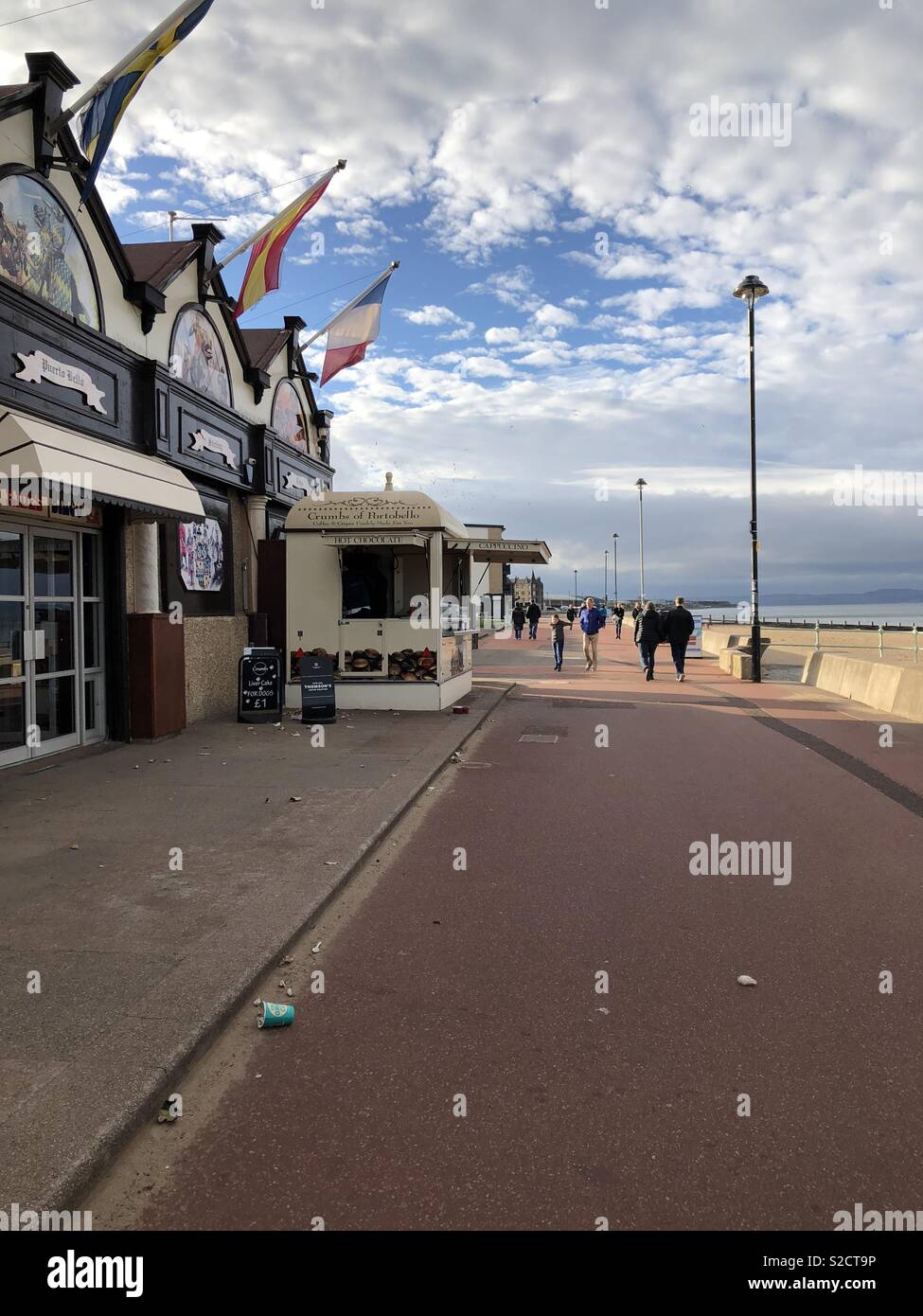Portobello Beach Seafront Stock Photo Alamy