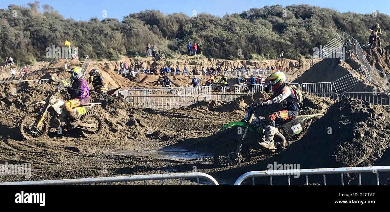 Weston beach race 2018 - Smartphone Captured Stock Image