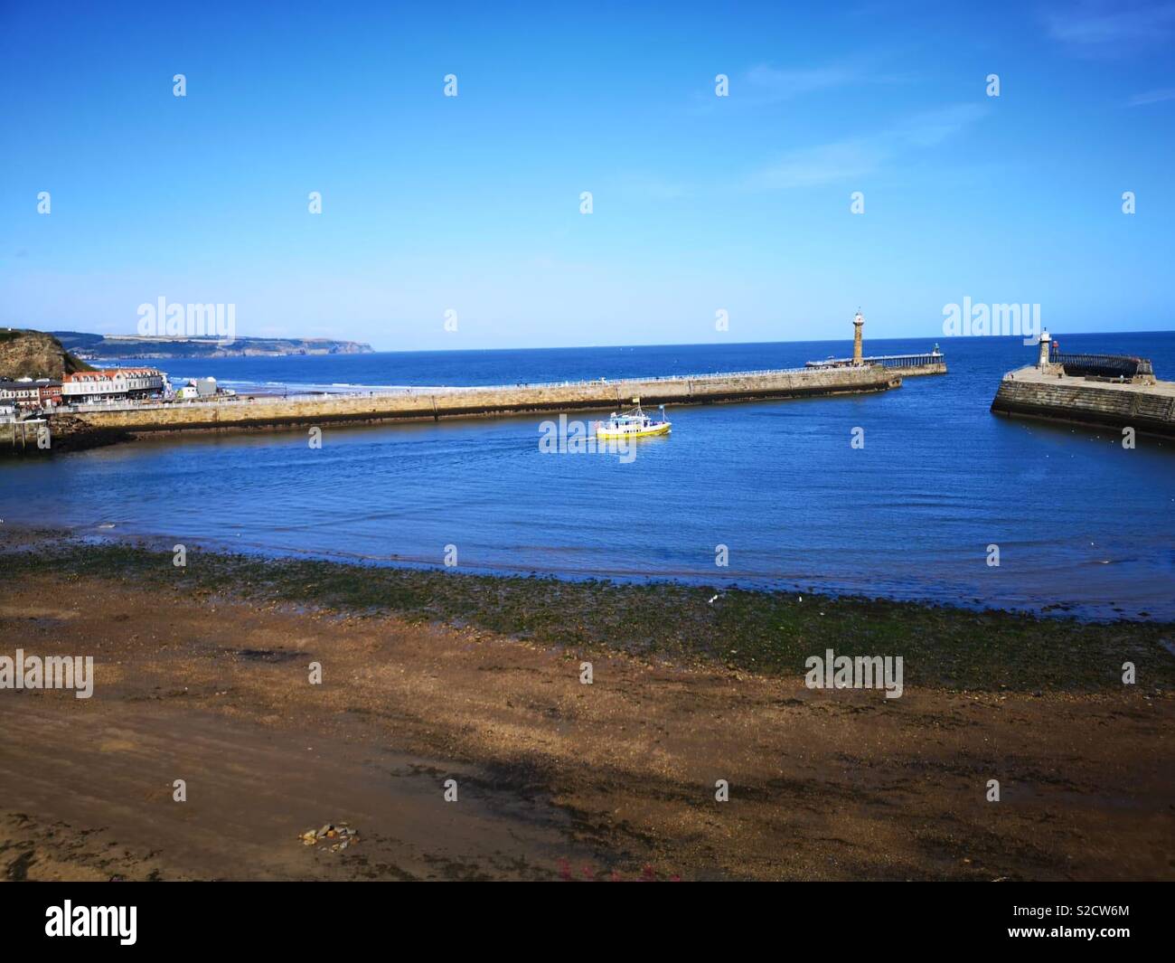 Seafront in Whitby Stock Photo Alamy