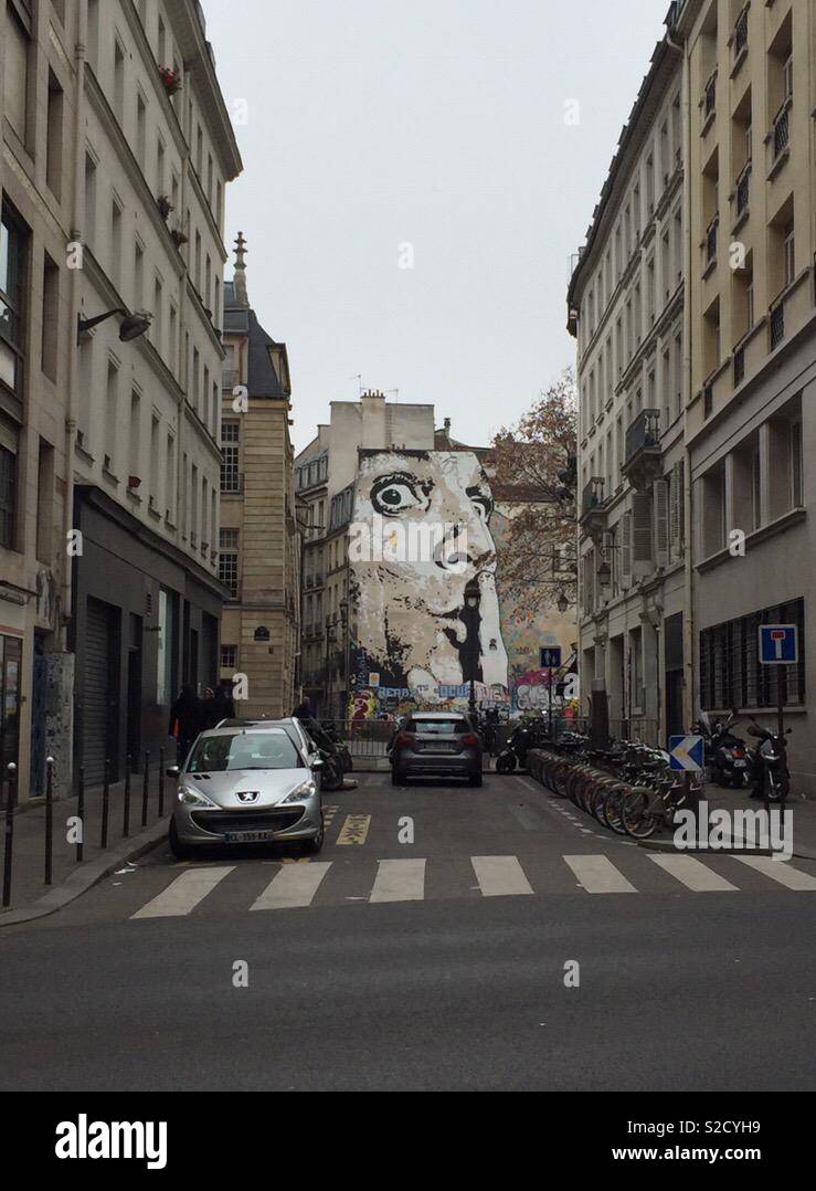 Paris street Art Stock Photo