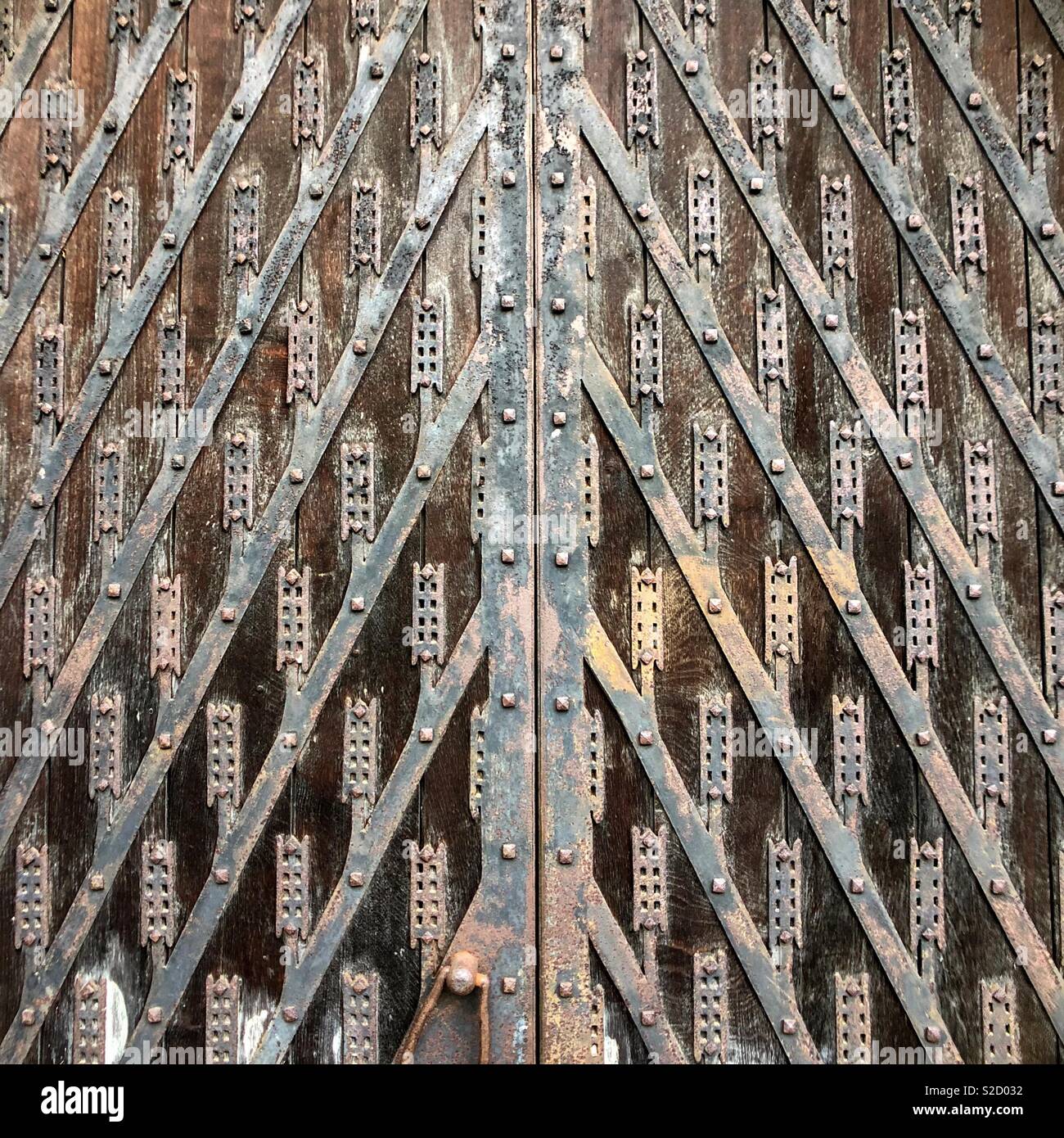 Door detail. - Smartphone Captured Stock Image