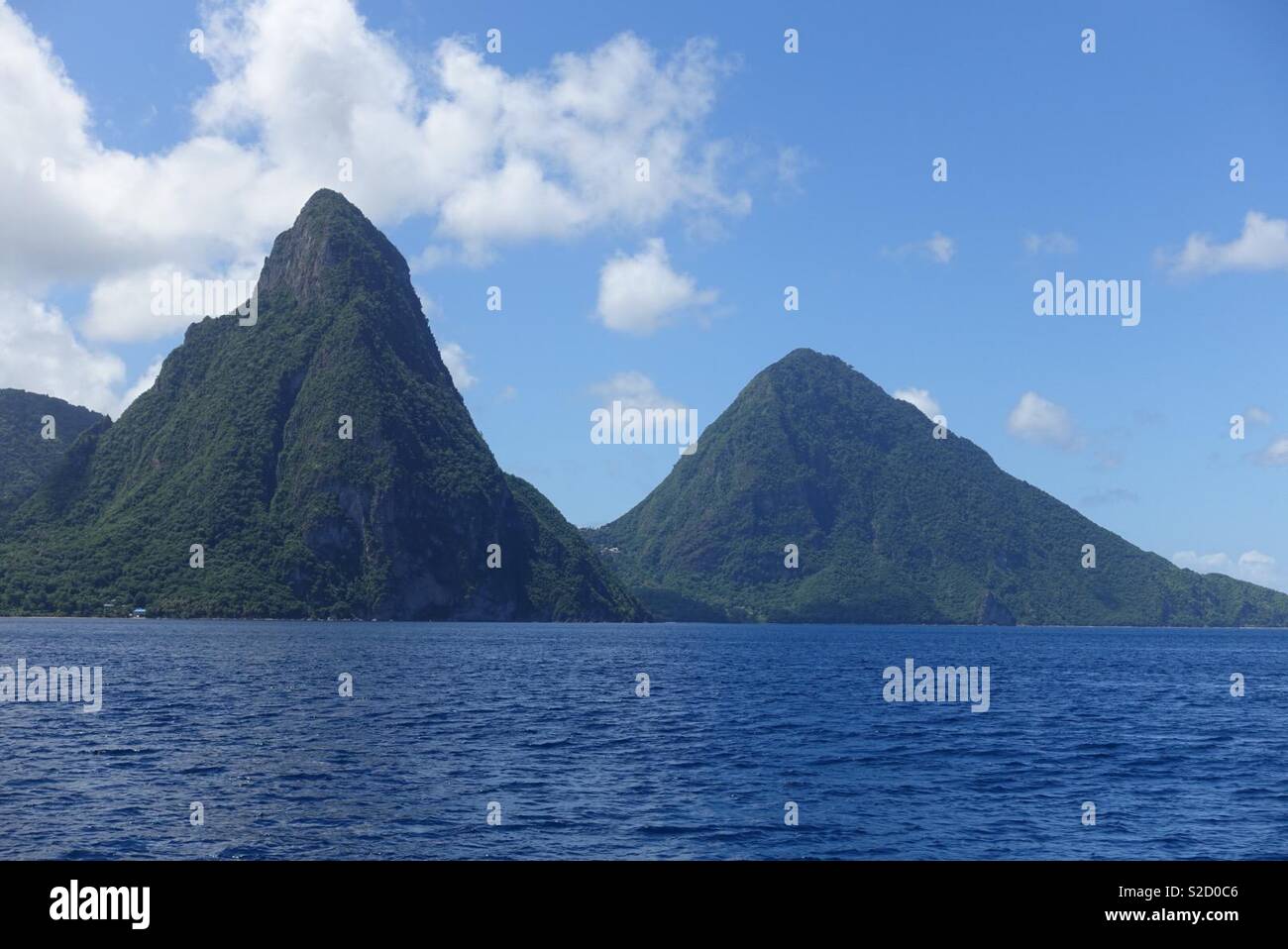 The Pitons, St Lucia Stock Photo Alamy