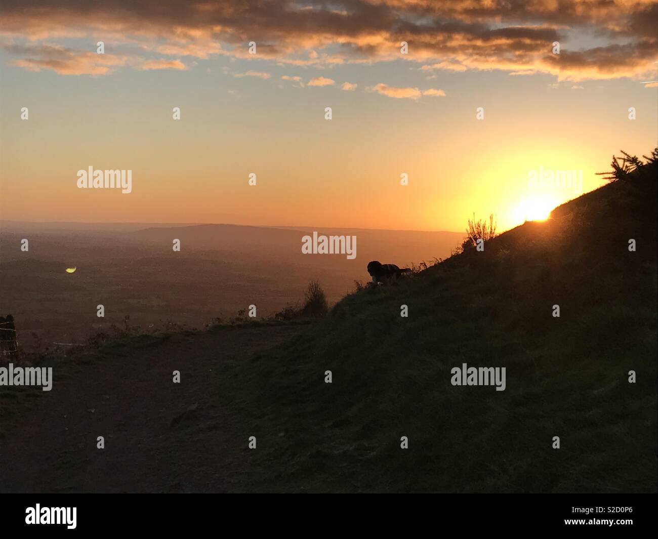 Sunrise over north hill Stock Photo Alamy