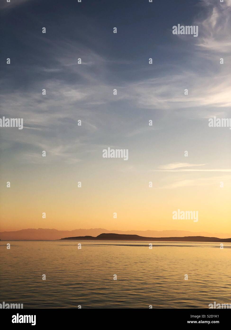 Sunset on San Juans - Smartphone Captured Stock Image