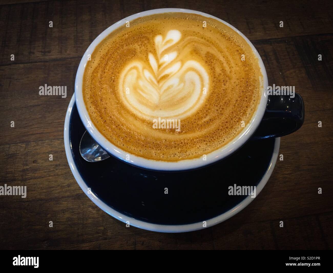 A Cup Of Coffee Latte With A Nice Coffee Art For The Best Flavour And Taste Use Freshly Brewed Coffee And Full Cream Milk Stock Photo Alamy