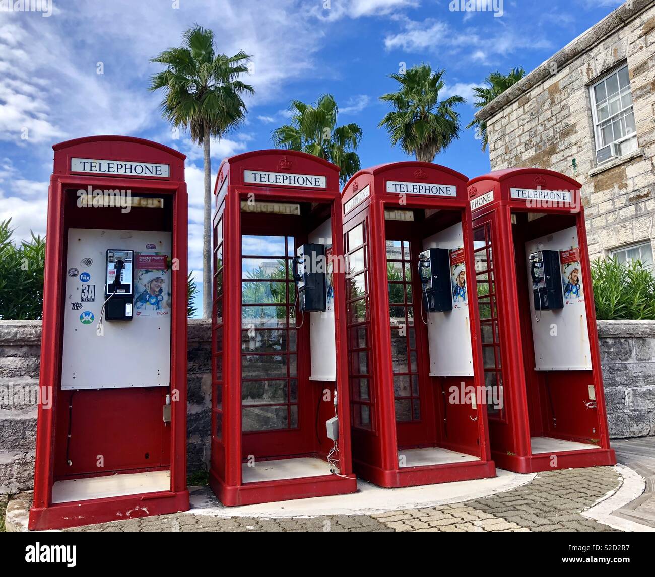 Red Telephone Boxes Stock Photo