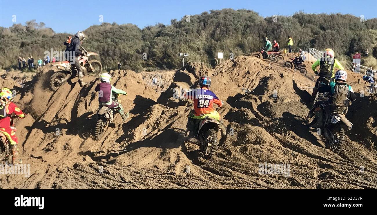 Weston beach race 2018 - Smartphone Captured Stock Image