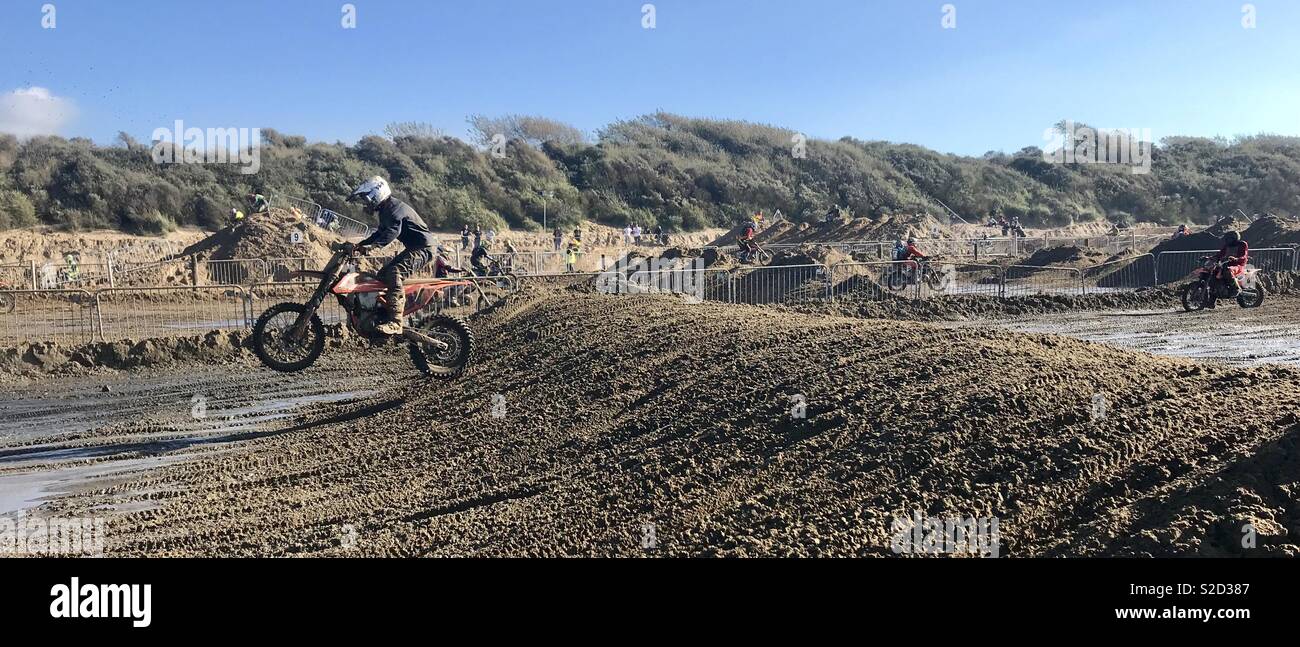 Weston beach race 2018 - Smartphone Captured Stock Image