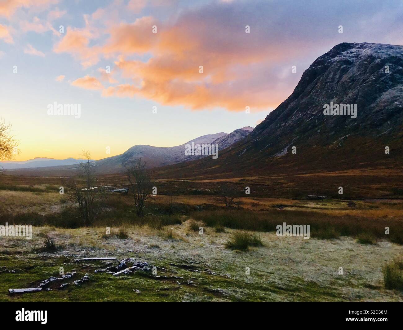 Sunrise in Scotland Stock Photo
