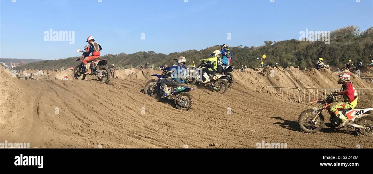 Weston beach race 2018 - Smartphone Captured Stock Image