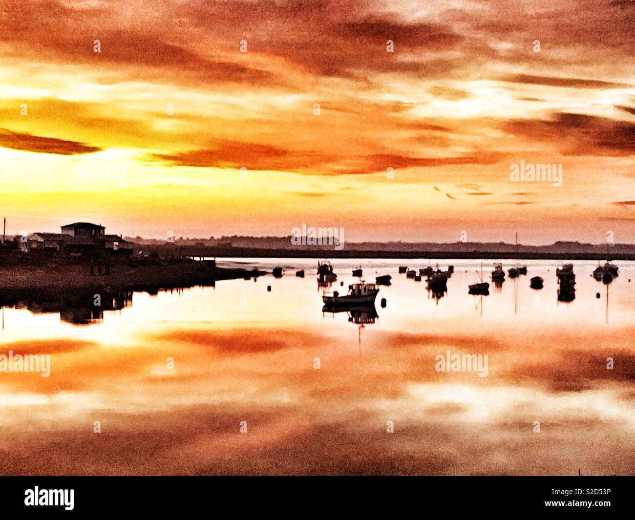 Felixstowe Ferry Suffolk England - Smartphone Captured Stock Image