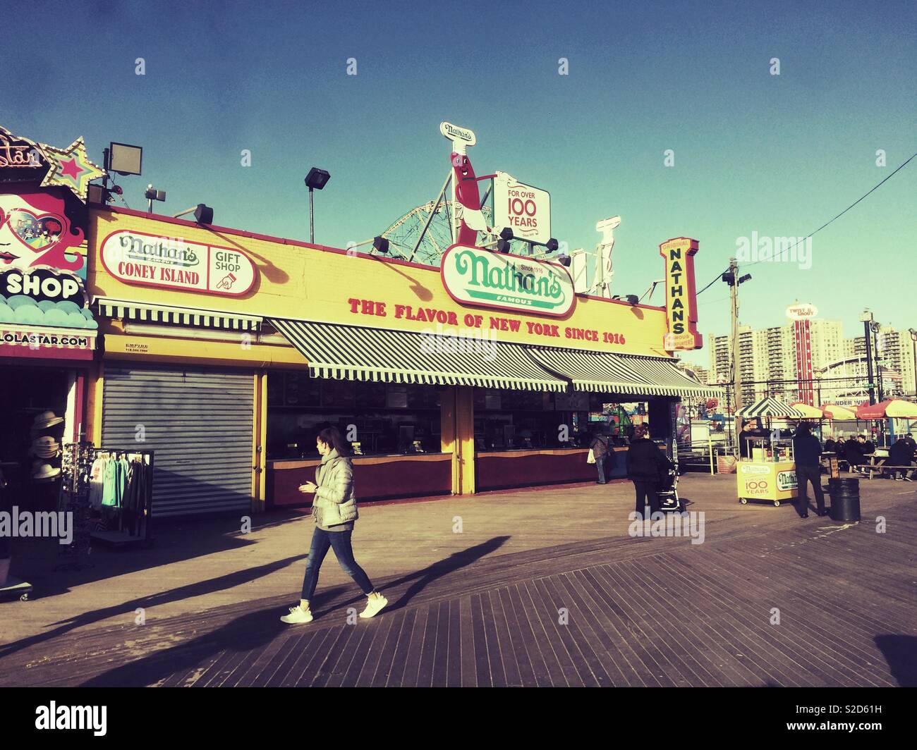 Nathan’s hot dogs restaurant, Coney Island, New York City, United
