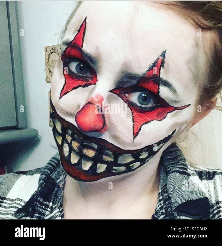 Scary Clown Halloween Makeup 2022