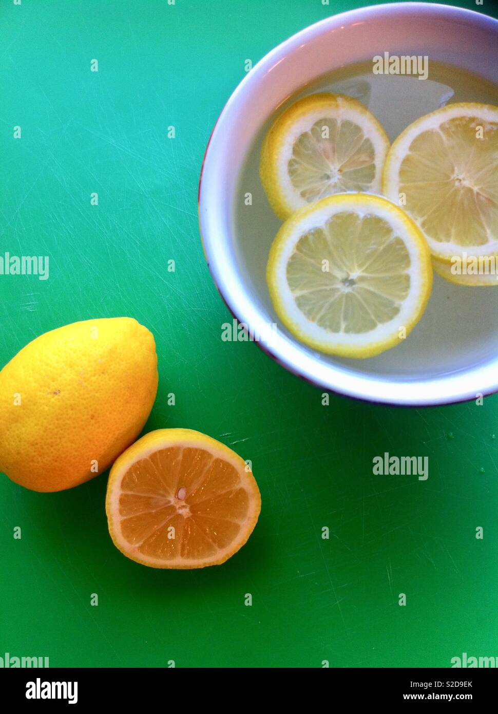 Lemon water and lemons Stock Photo Alamy