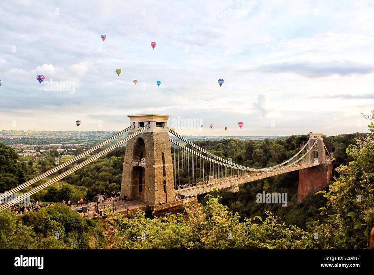 Clifton Suspension Bridge Balloons High Resolution Stock Photography ...