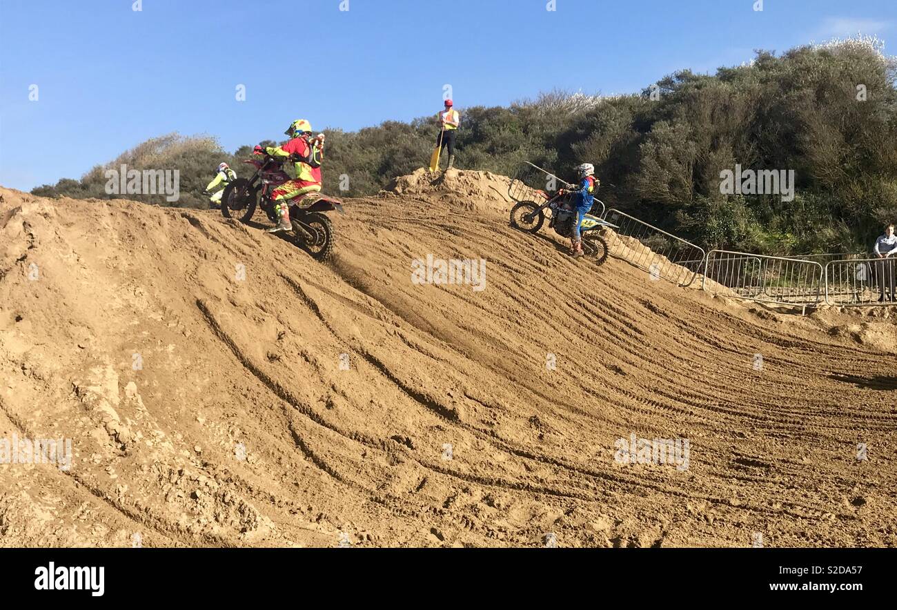 Weston beach race 2018 - Smartphone Captured Stock Image