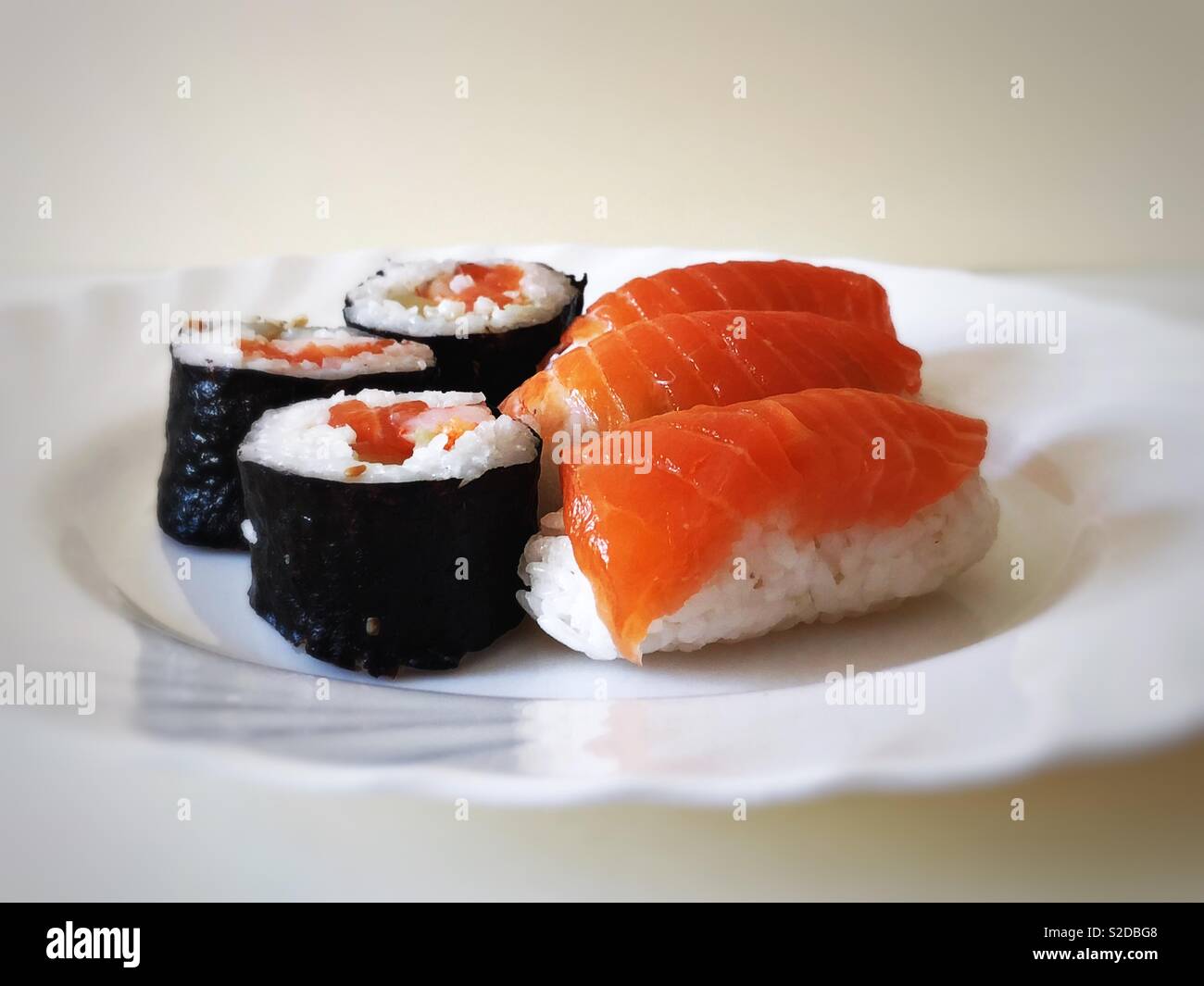 Close up of sushi - Smartphone Captured Stock Image