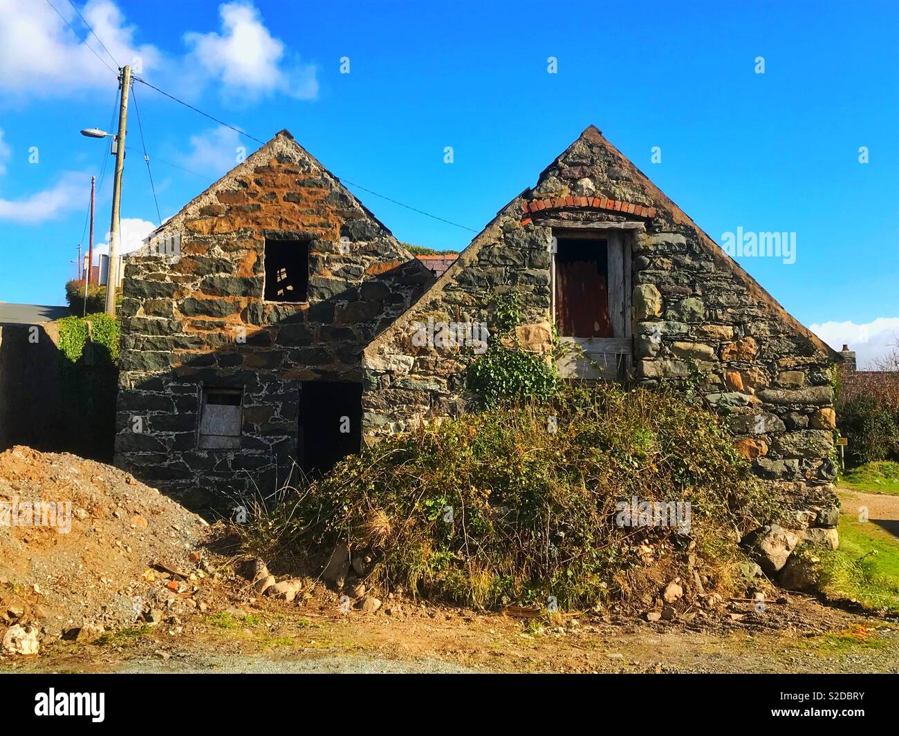 Abandoned property in Aberdaron October 2018 Stock Photo