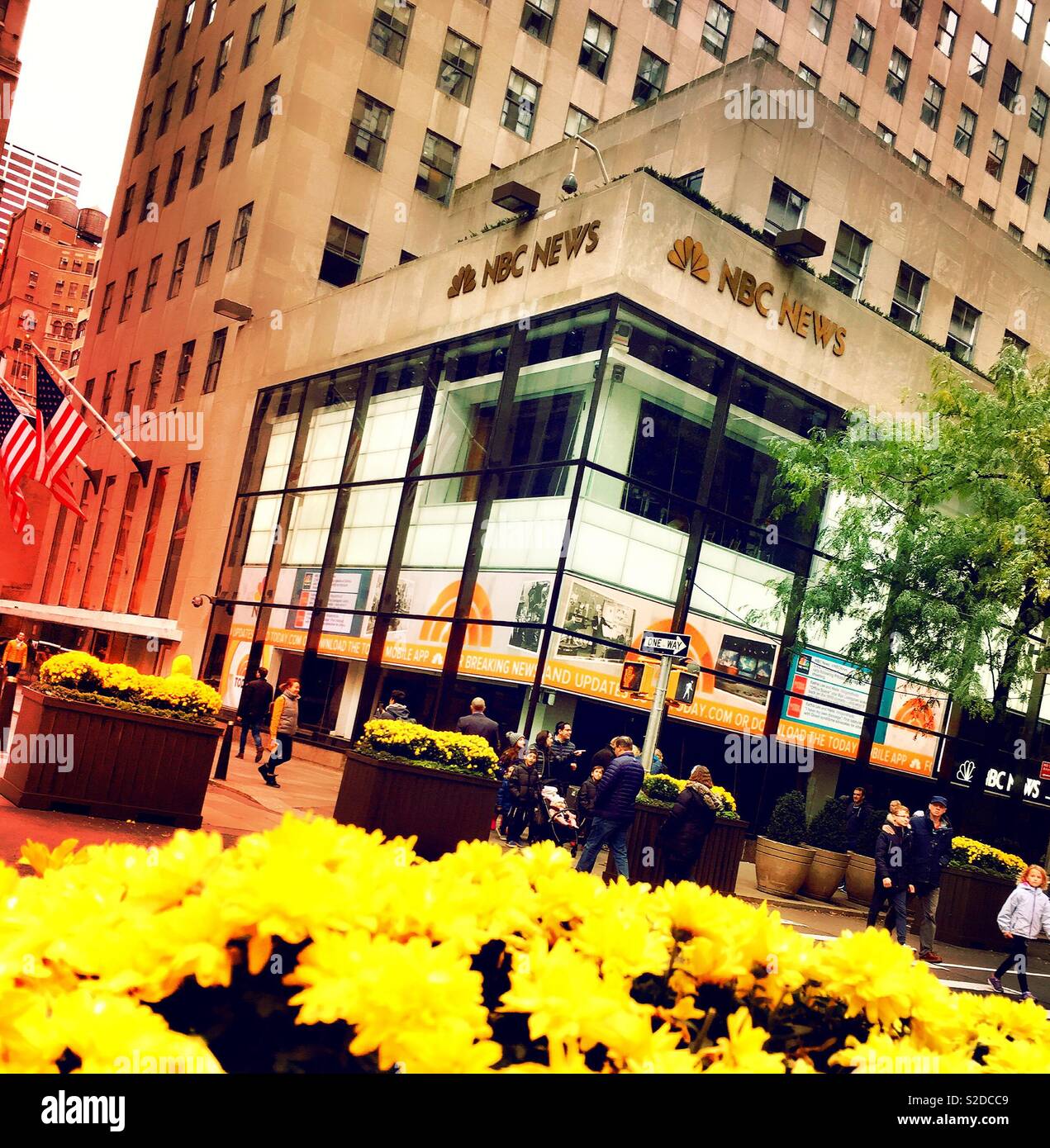NBC studio in Rockefeller Center, NYC, USA Stock Photo Alamy