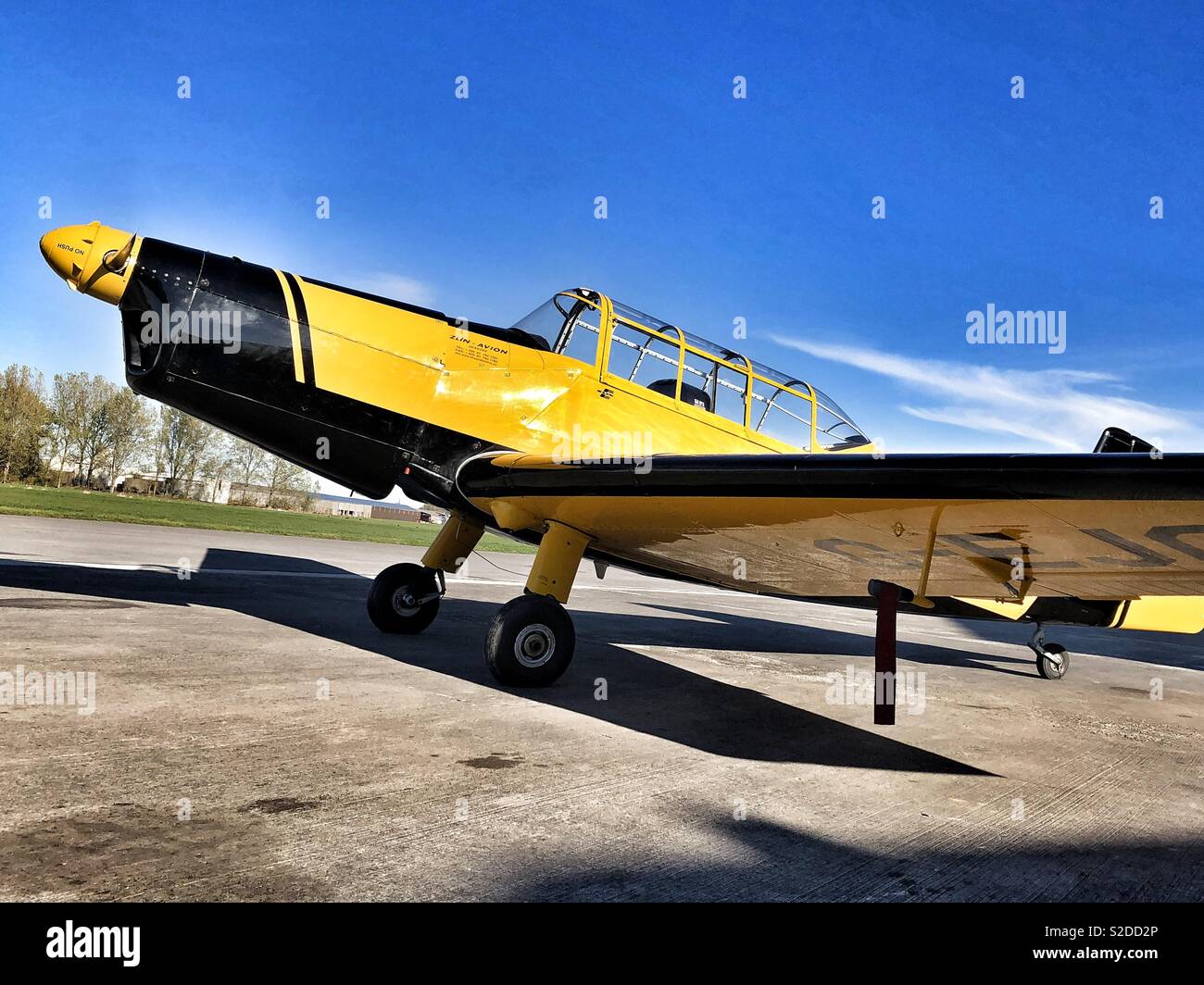 Zlin aerobatic aircraft Stock Photo
