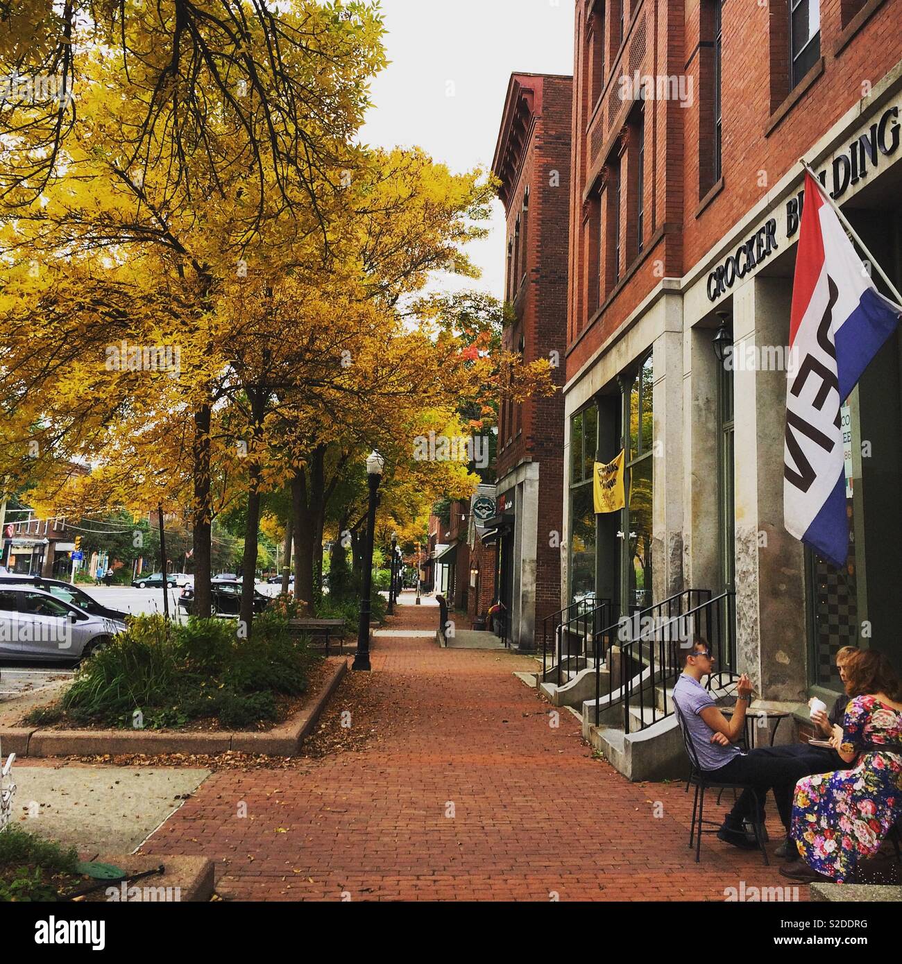 Autumn in Turners Falls, Massachusetts, United States - Smartphone Captured Stock Image