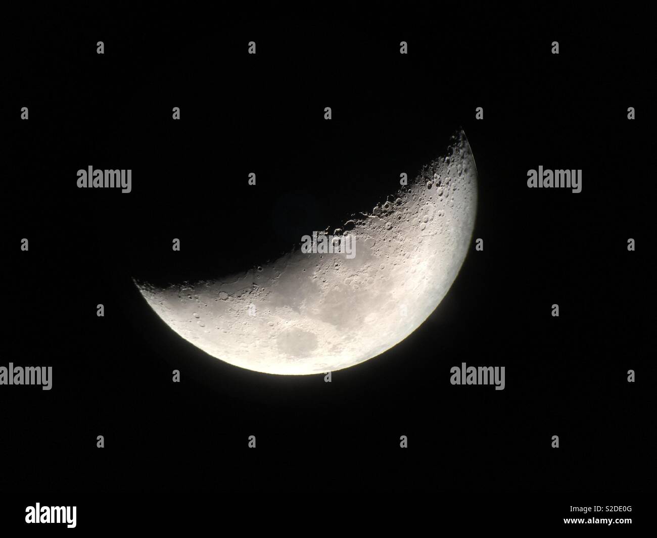 Moon through telescope hi-res stock photography and images - Alamy