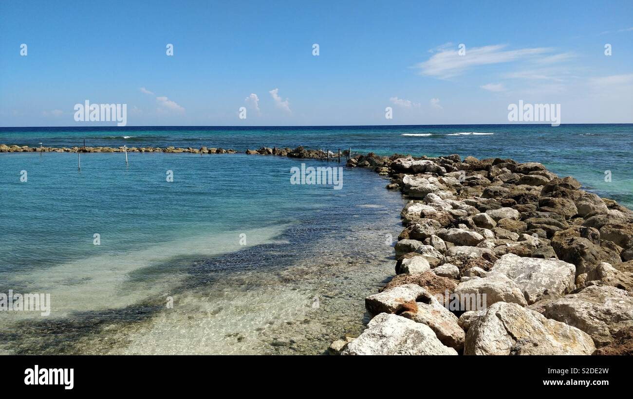 Jamaica beach Montego Bay Stock Photo