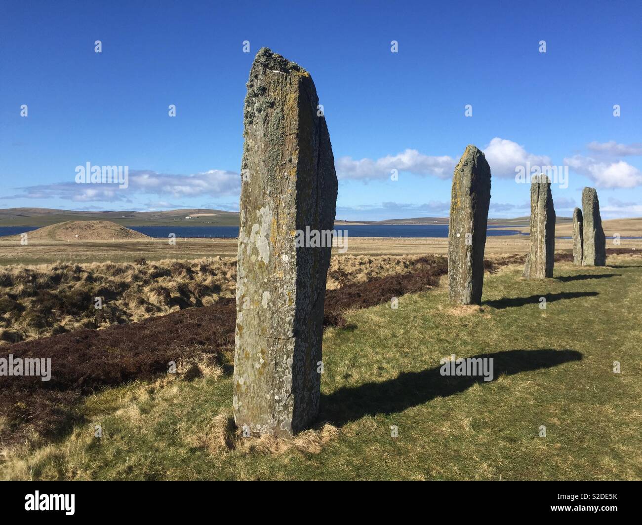 Ring of Brodgar standing stones Orkney, Scotland Stock Photo Alamy